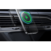 Магнитный автомобильный держатель телефона Baseus CW01 на вентиляционную решетку с автомобильным зарядным устройством USB-C, 15 Вт + 25 Вт (черный)
