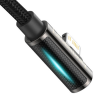 USB-C Apple Lightning угловой кабель 2m 20W Baseus Legend черный