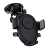 Phone holder for glass on armature with suction cup black