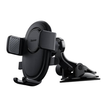 Phone holder for glass on armature with suction cup black