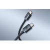 USB-C кабель 1.2m 100W Baseus Crystal Shine черный