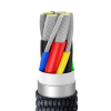 USB-C кабель 1.2m 100W Baseus Crystal Shine черный
