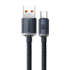 USB-A USB-C cable 2m 100W Baseus Crystal Shine black