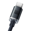 USB-A USB-C кабель 1.2m 100W Baseus Crystal Shine черный