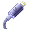 USB-C Apple Lightning kaabel 1.2m 20W Crystal Shine lilla