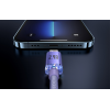 USB-A Apple Lightning kaabel 1.2m 2.4A Crystal Shine lilla