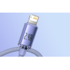 USB-A Apple Lightning kaabel 1.2m 2.4A Crystal Shine lilla