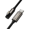 USB-C Apple Lightning угловой кабель 1m 20W Baseus Legend черный