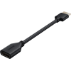 HDMI flex adapter, 10 cm,  4k@60Hz, HDMI plug->HDMI socket