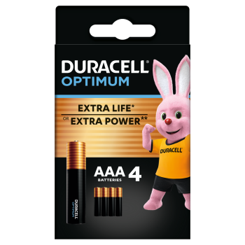 Patareid 4tk pakis AAA LR3 1.5V Duracell Optimum