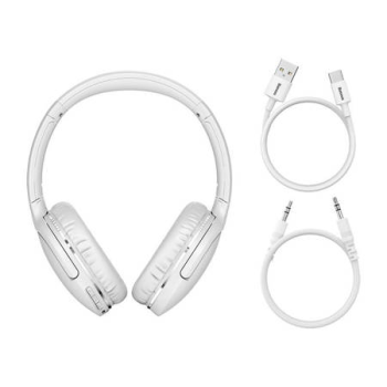 Kõrvaklapid valged suured Baseus Encok D02 Pro USB-C 40h