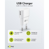 USB toalaadija toiteadapter 5V 1A 5W valge