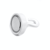 Magnet with hanging hook d=25mm N38 M4 white 16kg