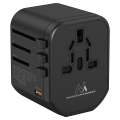 Maclean travel adapter, 200 countries worldwide,  2x USB-A, USB-C, 8A fuse, PD QC3.0