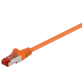 Patch cable 0.5m CAT6 Cu S/FTP LSZH 250MHz double-shielded orange
