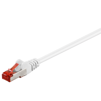 Patch cable 0.5m CAT6 Cu S/FTP 250MHz LSZH white