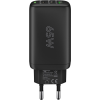 USB-C PD 3x Multiport Fast Charger (65 W), USB-A 18W 2xUSB-C 27W, 65W, black