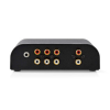 Analogue Audio Switch 4 port(s) | Rotary switch | RCA, 3,5mm
