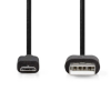 USB-кабель USB 2.0 | USB-A, штекер | USB Micro-B, штекер | 2 м | черный