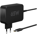 Charger for laptop USB-C 65W black cable 1.8m