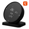 Table temperature and humidity sensor with clock Tuya black