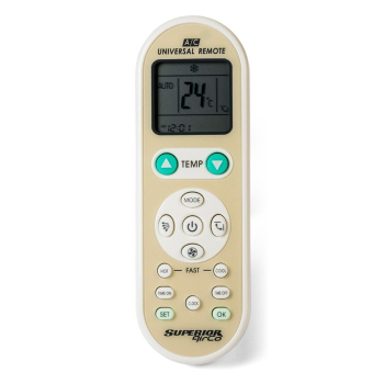 Universal remote control for AirCo air conditioners