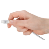 USB-C pehme 4mm tekstiil kaabel 2m 3A valge metall pistikud