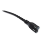 Mains Power Cord, 10A/2.5A, EN CEI 23-50 Plug to IEC 320 C7, 1 m, 250 V, Black, MCP C7 IEC