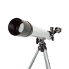Teleskoop 50/600 otsija 5x24, statiiv 125cm valge