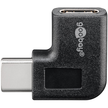 USB-C pistik - USB-C pesa adapter 90deg nurk küljele