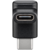 USB-C pistik-pesa adapter 90deg nurk ülesse alla