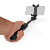Selfie stick pulk teleskoop kuni 48cm, lauajalg must