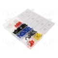 Kit: bootlace ferrules; insulated; crimped; for cable; 685pcs.
