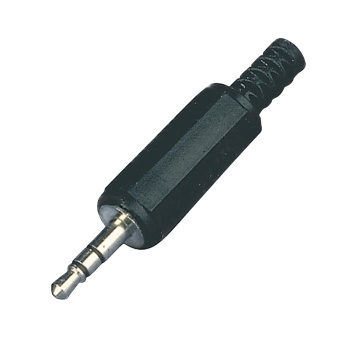 Stereo Connector 3.5 Mm Male Pvc Black, Valueline