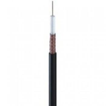 Coaxial cable TV 75R RG59 0.75/5.7mm Copper Black
