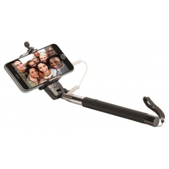 Teleskoop selfie stick 22-109cm juhtmega ühendus