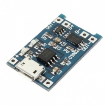 Laadimismoodul Li-Ion/LiPo akudele 1A, USB micro B