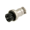 Plug; microphone; female; PIN: 4; for cable; straight