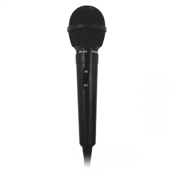 Dünaamiline mikrofon 600ohm must 50-12000Hz 3m juhe
