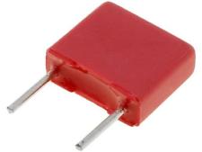 Capacitor, polyester, 6.8uf, 30vac, 50vdc, pitch:5mm, ±10%
