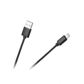 USB A - Apple Lightning kaabel 1m must kaabel iPhone 5
