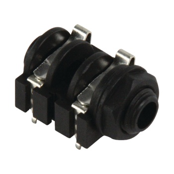 Mono Connector 6.35 mm Female Black