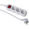 Extension cord with switch 3 sockets, 3m 3G1.5mm2 16A White