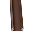 Профиль P2 1м прямой для LED ленты Wenge коричневый