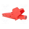 Alligator terminal/clamp isolated 5004 Red