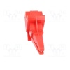 Alligator terminal/clamp isolated 5004 Red