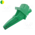 Alligator terminal/clamp isolated 5004 Yellow/green
