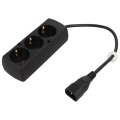 Adapter 30cm for UPS 3 sockets 230AC / C14 plug