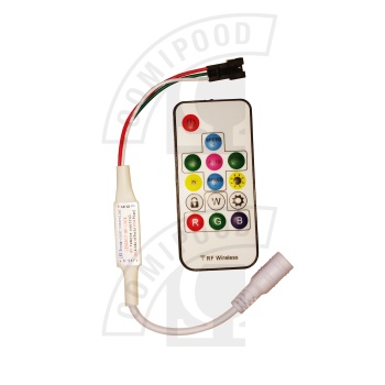RGB adresseeritava LEDi kontroller RF puldiga 5-24V WS2811
