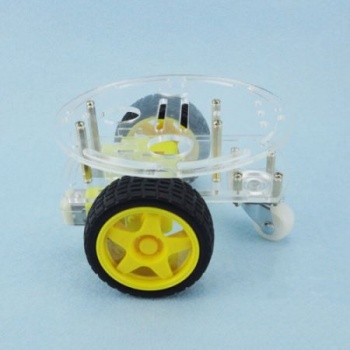 Robotauto aluskomplekt mini 2WD rattad, mootorid, kinnitused